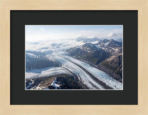 Root Glacier And Wrangell Mountains Aerial View