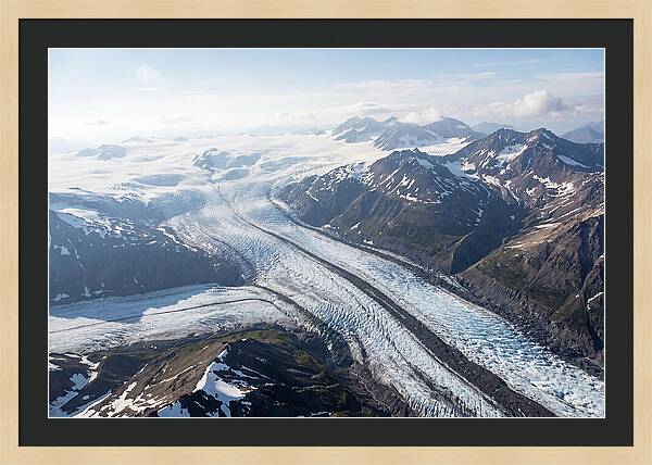 Root Glacier And Wrangell Mountains Aerial View