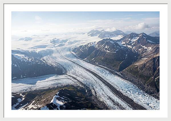 Root Glacier And Wrangell Mountains Aerial View