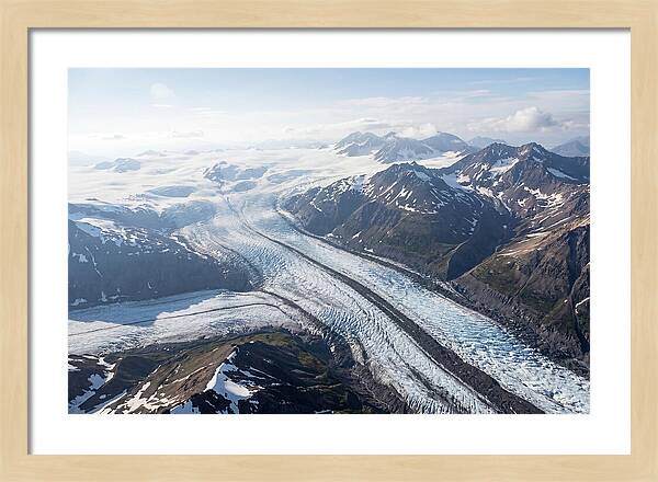 Root Glacier And Wrangell Mountains Aerial View