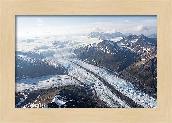 Root Glacier And Wrangell Mountains Aerial View