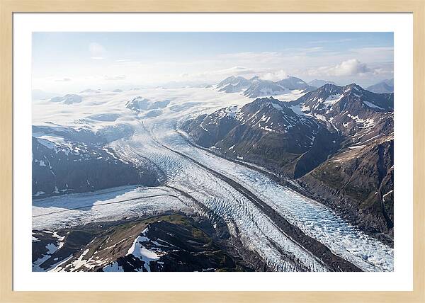 Root Glacier And Wrangell Mountains Aerial View