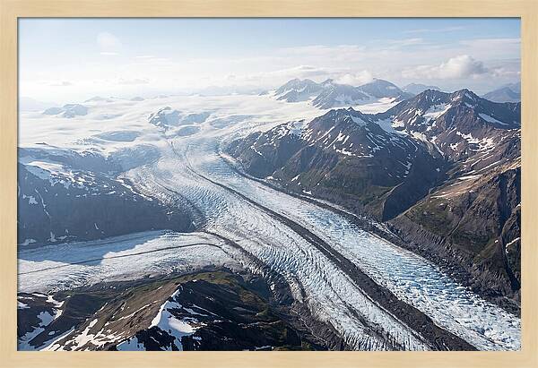 Root Glacier And Wrangell Mountains Aerial View