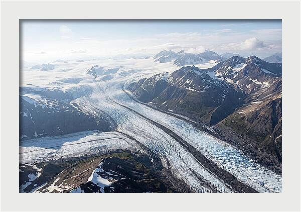 Root Glacier And Wrangell Mountains Aerial View