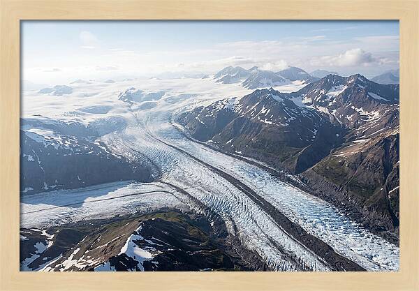 Root Glacier And Wrangell Mountains Aerial View