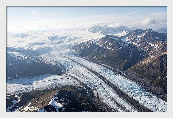 Root Glacier And Wrangell Mountains Aerial View