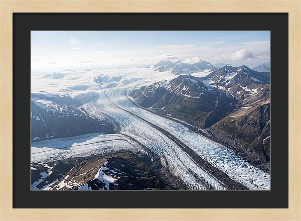 Root Glacier And Wrangell Mountains Aerial View
