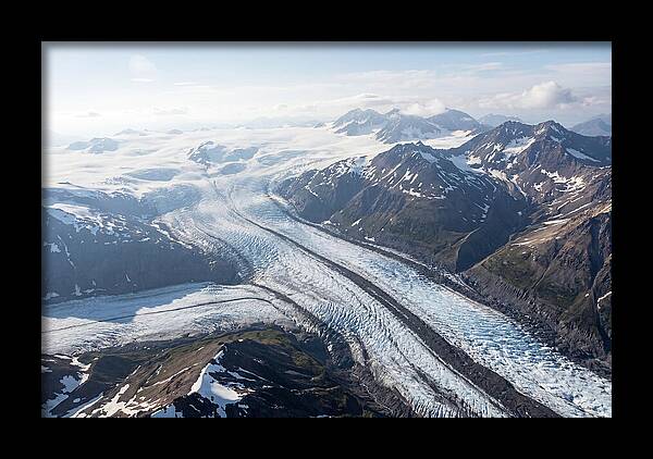 Root Glacier And Wrangell Mountains Aerial View