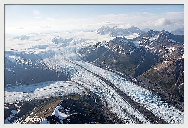 Root Glacier And Wrangell Mountains Aerial View
