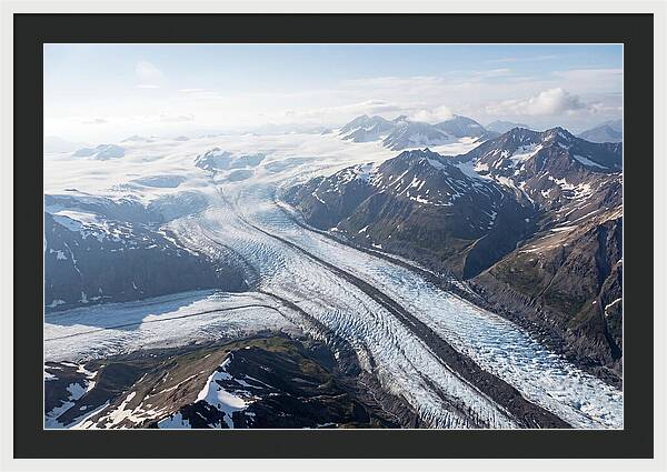 Root Glacier And Wrangell Mountains Aerial View