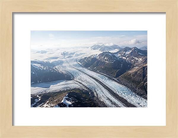 Root Glacier And Wrangell Mountains Aerial View