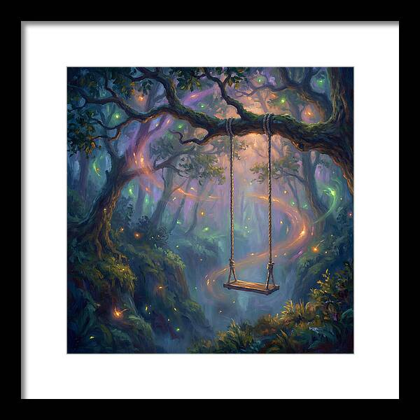 Rope Swing In Enchanted Forest