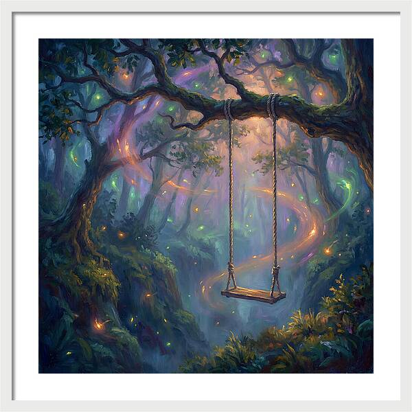 Rope Swing In Enchanted Forest