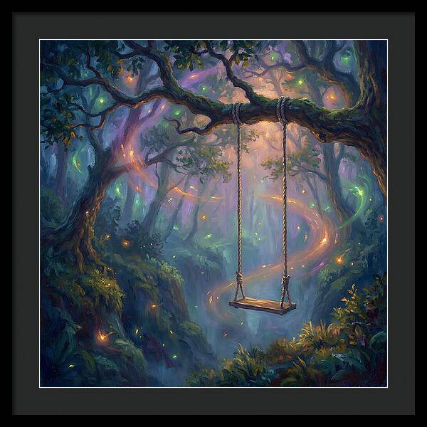 Rope Swing In Enchanted Forest