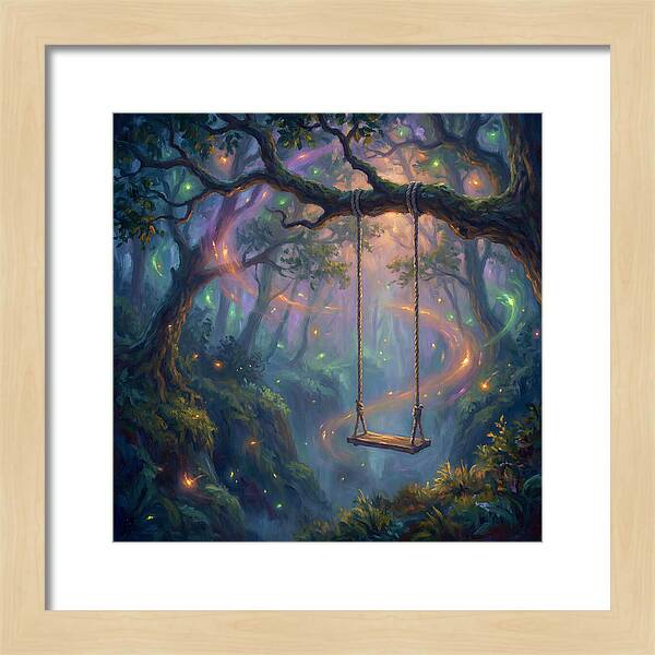 Rope Swing In Enchanted Forest