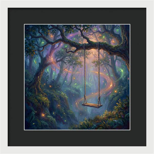 Rope Swing In Enchanted Forest