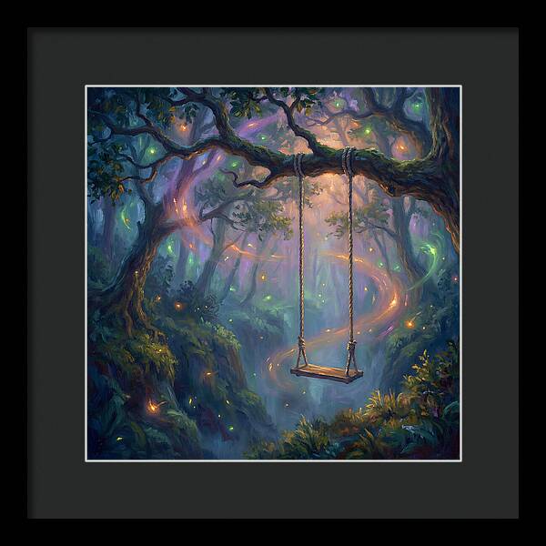 Rope Swing In Enchanted Forest