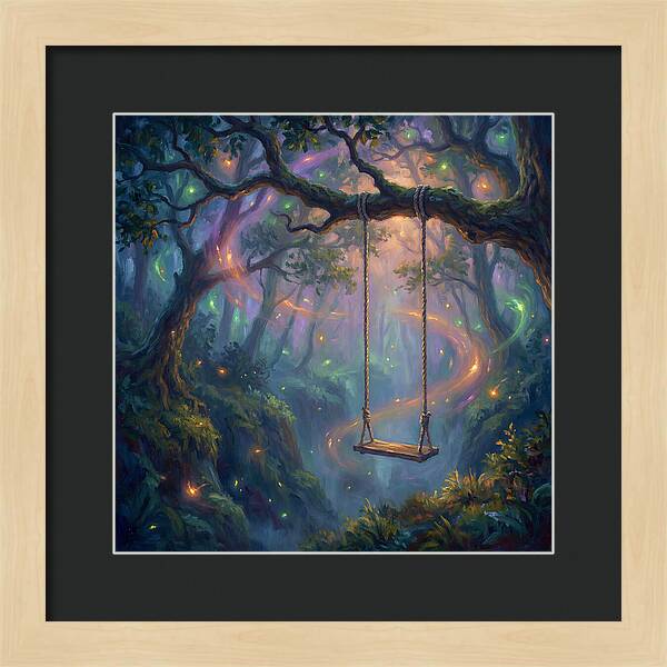 Rope Swing In Enchanted Forest