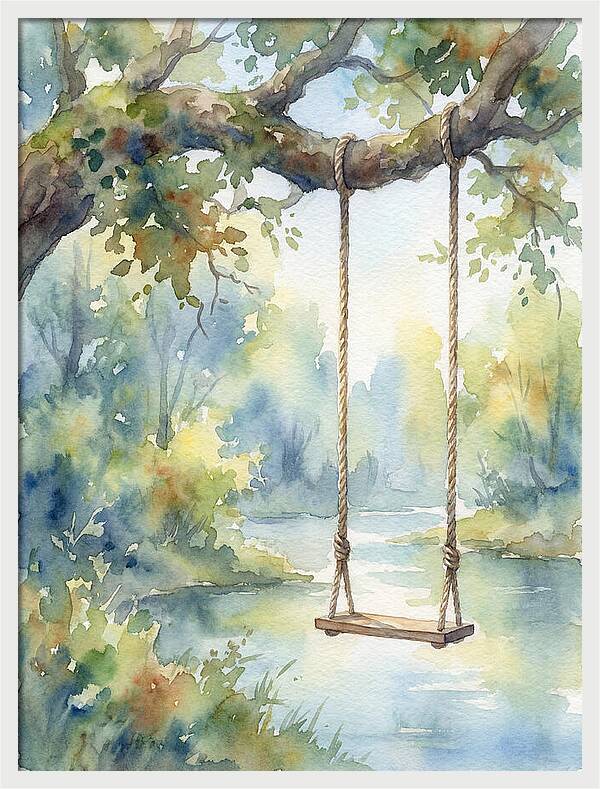 Rope Swing Over Water