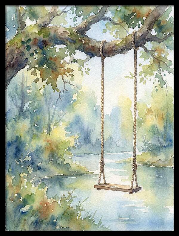 Rope Swing Over Water