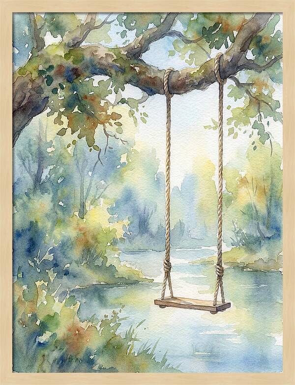 Rope Swing Over Water