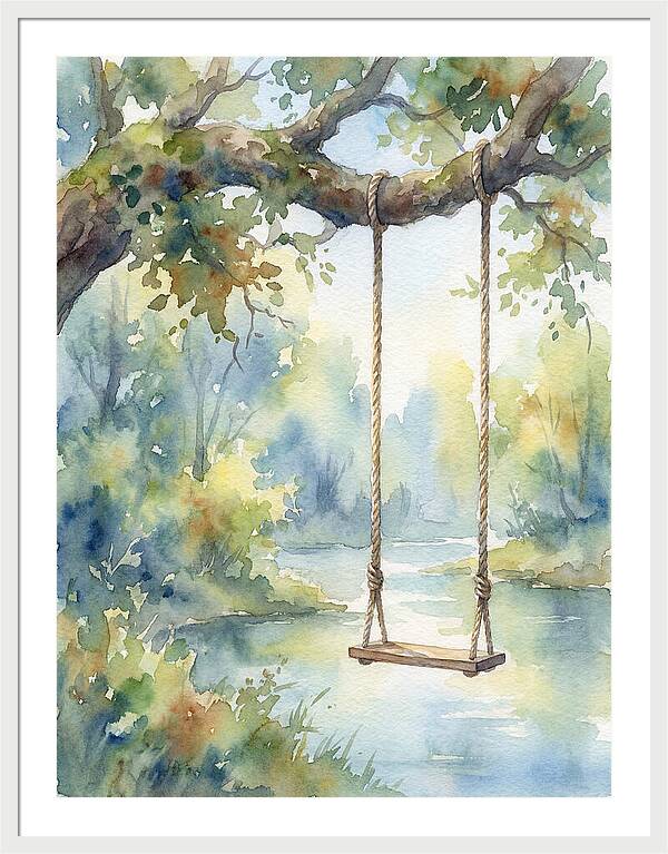 Rope Swing Over Water