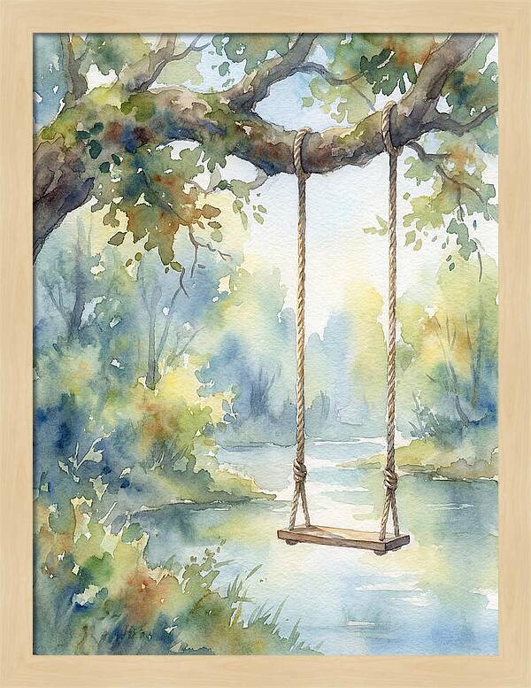 Rope Swing Over Water