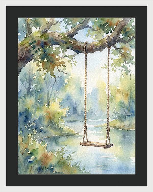 Rope Swing Over Water