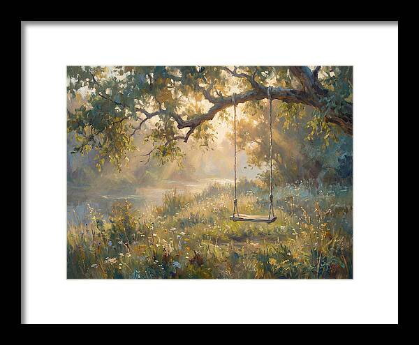 Rope Swing Under Golden Light