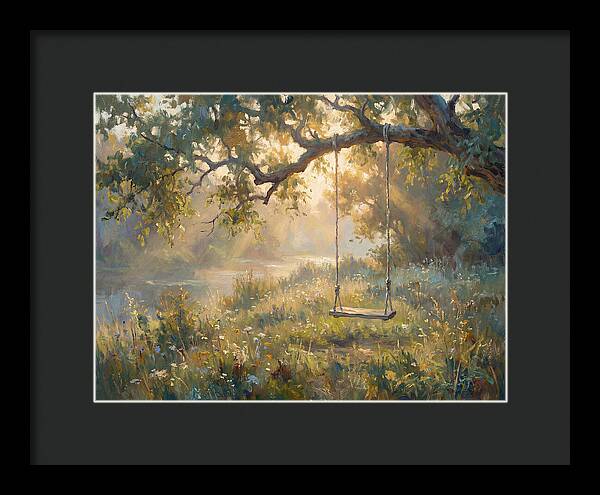 Rope Swing Under Golden Light