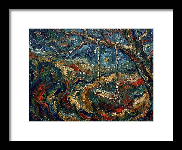 Rope Swing Under Swirling Skies