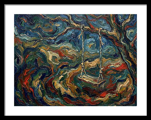Rope Swing Under Swirling Skies