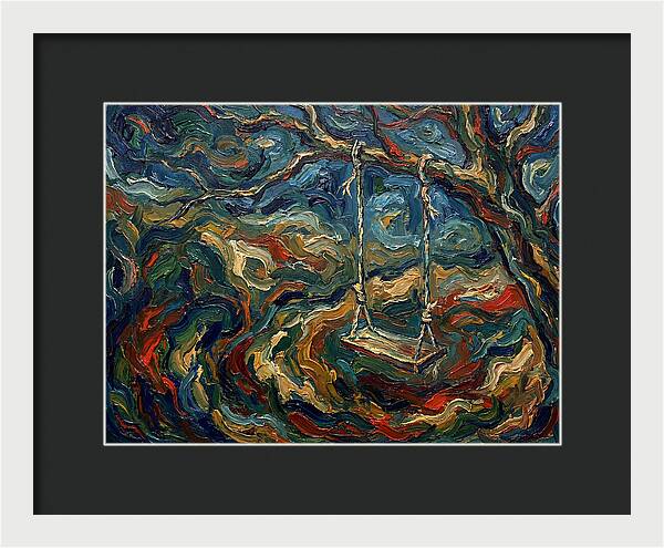 Rope Swing Under Swirling Skies
