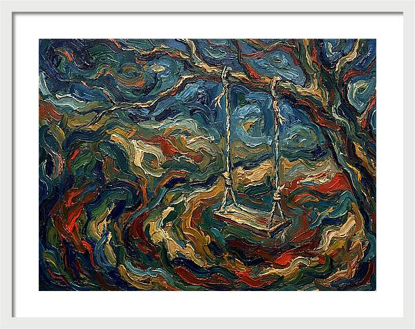 Rope Swing Under Swirling Skies