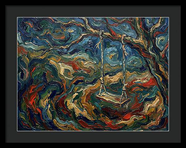 Rope Swing Under Swirling Skies