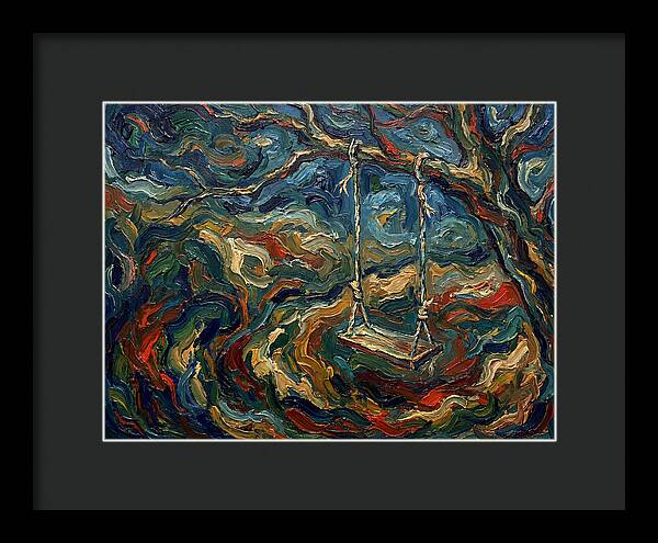 Rope Swing Under Swirling Skies