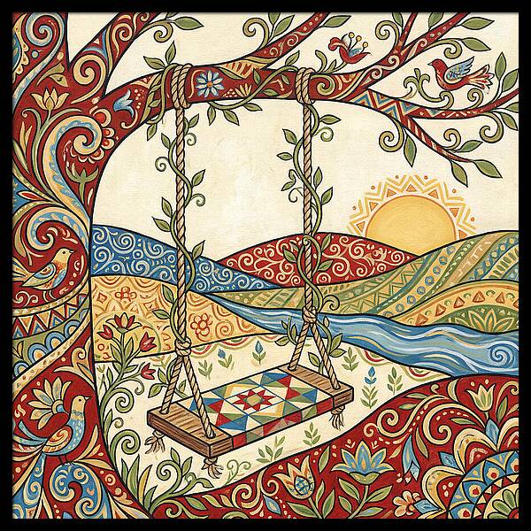 Rope Swing Under The Tree