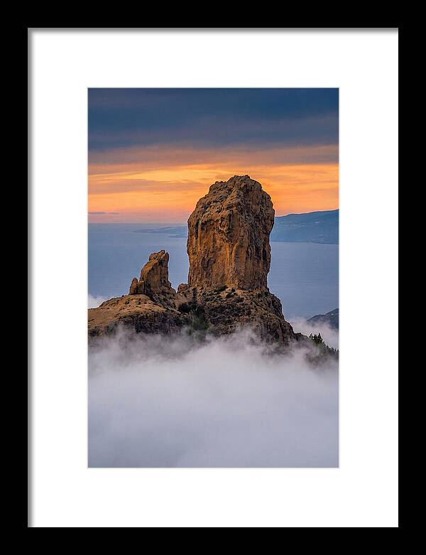 Roque Nublo At Dusk