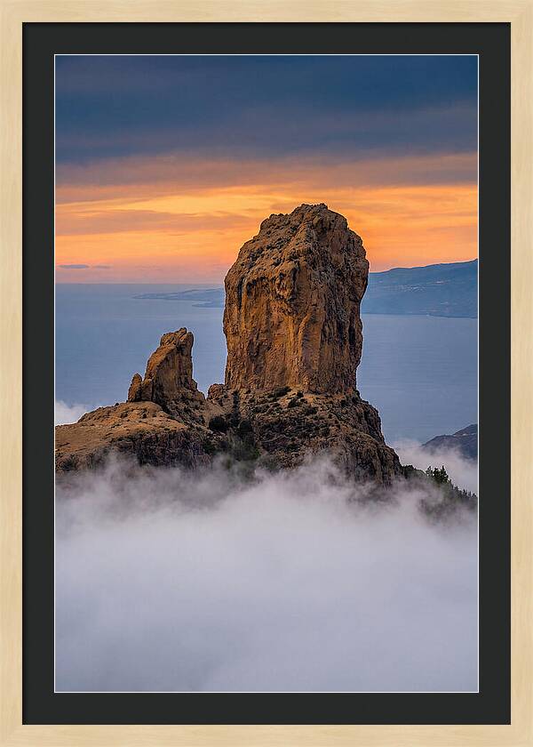 Roque Nublo At Dusk