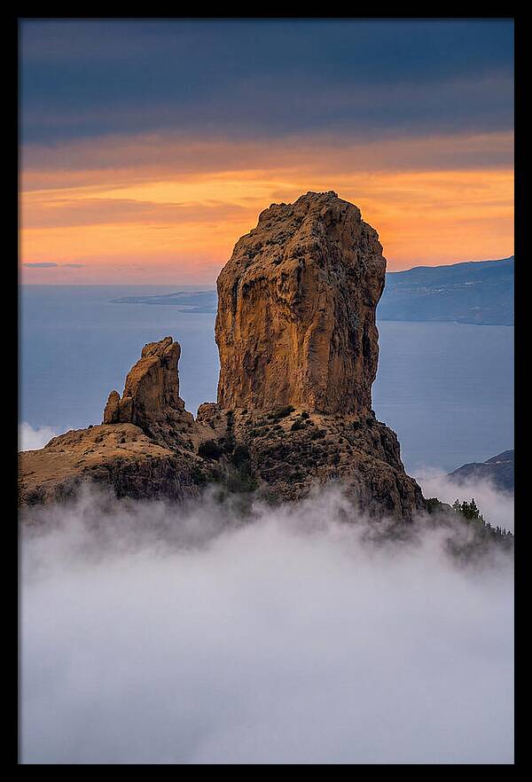 Roque Nublo At Dusk