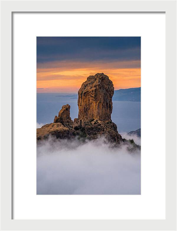 Roque Nublo At Dusk