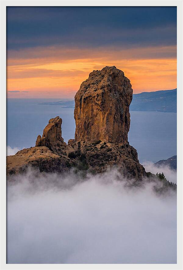 Roque Nublo At Dusk