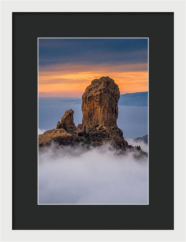 Roque Nublo At Dusk