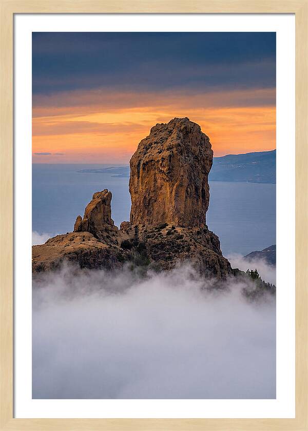 Roque Nublo At Dusk