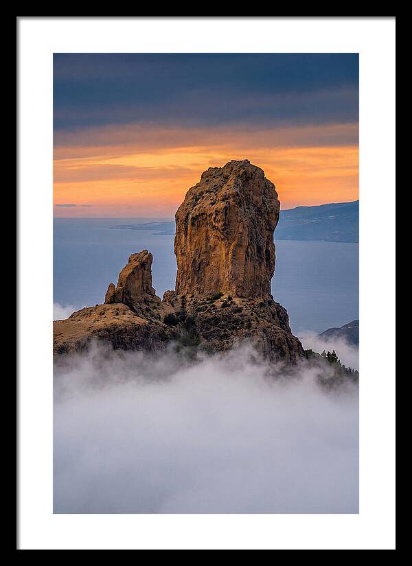 Roque Nublo At Dusk