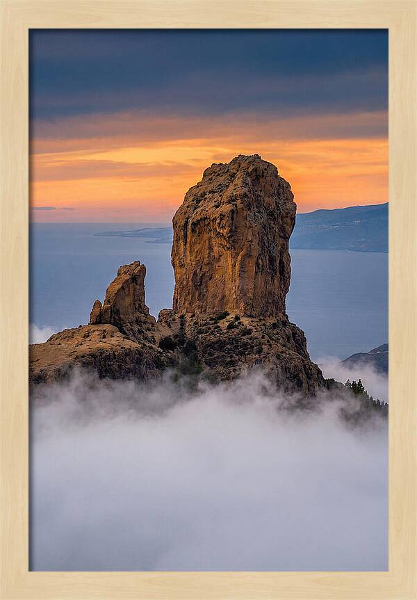 Roque Nublo At Dusk