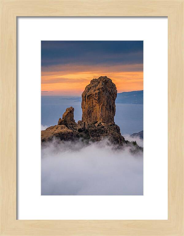 Roque Nublo At Dusk