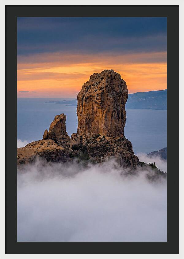 Roque Nublo At Dusk