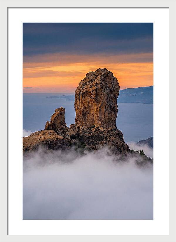 Roque Nublo At Dusk
