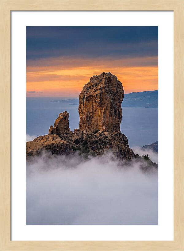 Roque Nublo At Dusk